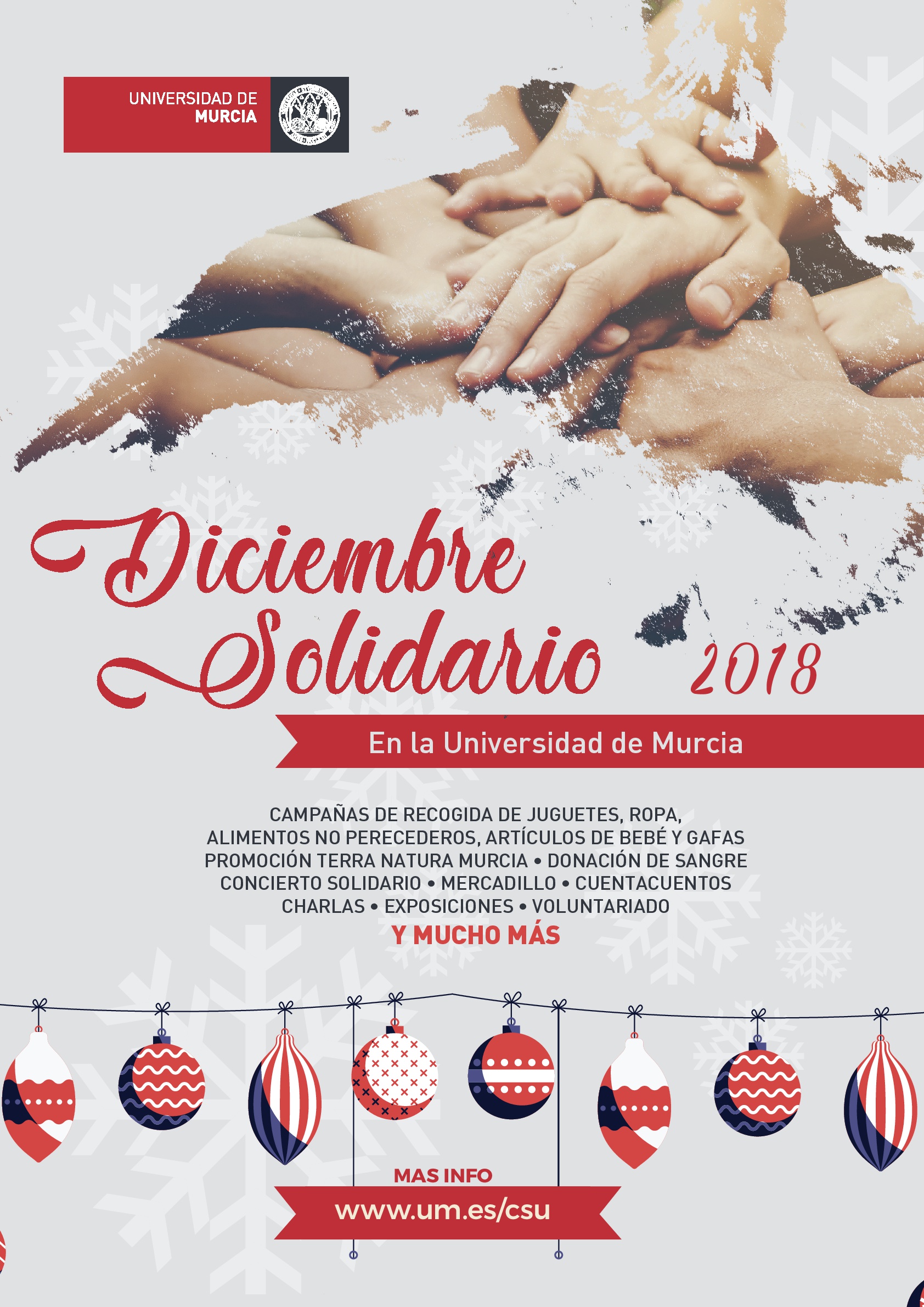 Diciembre Solidario en la Universidad de Murcia 2018